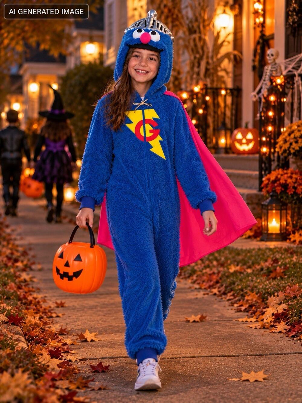 Spirit Super Grover Halloween Costume Child XL Sesame Street Cosplay Licensed